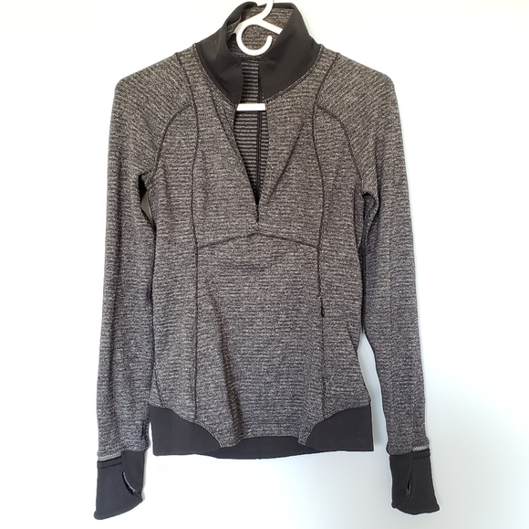 Lululemon Runderful 1/2 Zip Pullover Black Sz small - Picture 6 of 6